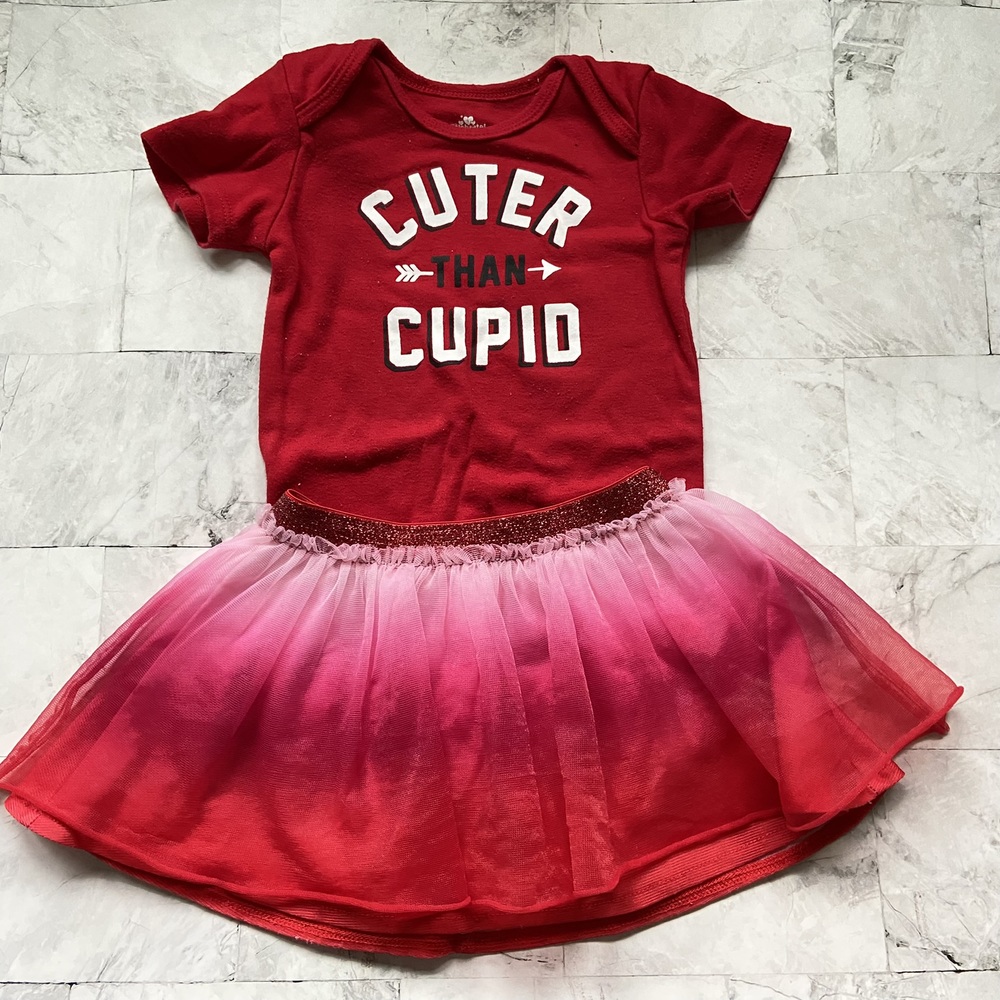 Way to Celebrate Valentine's Onesie and Tutu